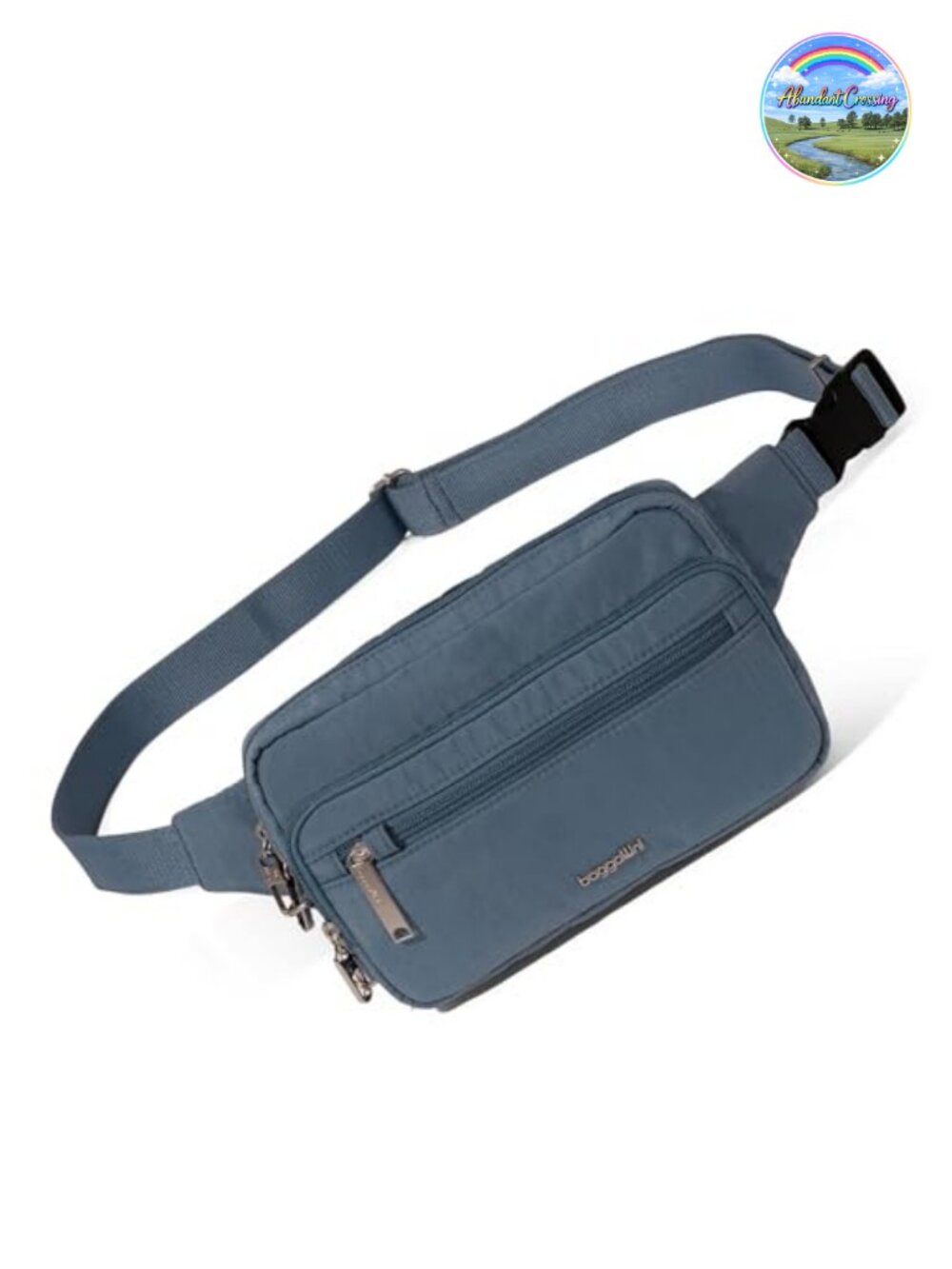 Anti-Theft RFID Belt Bag Waist Pack with Cut-Resistant Strap Nylon Travel
